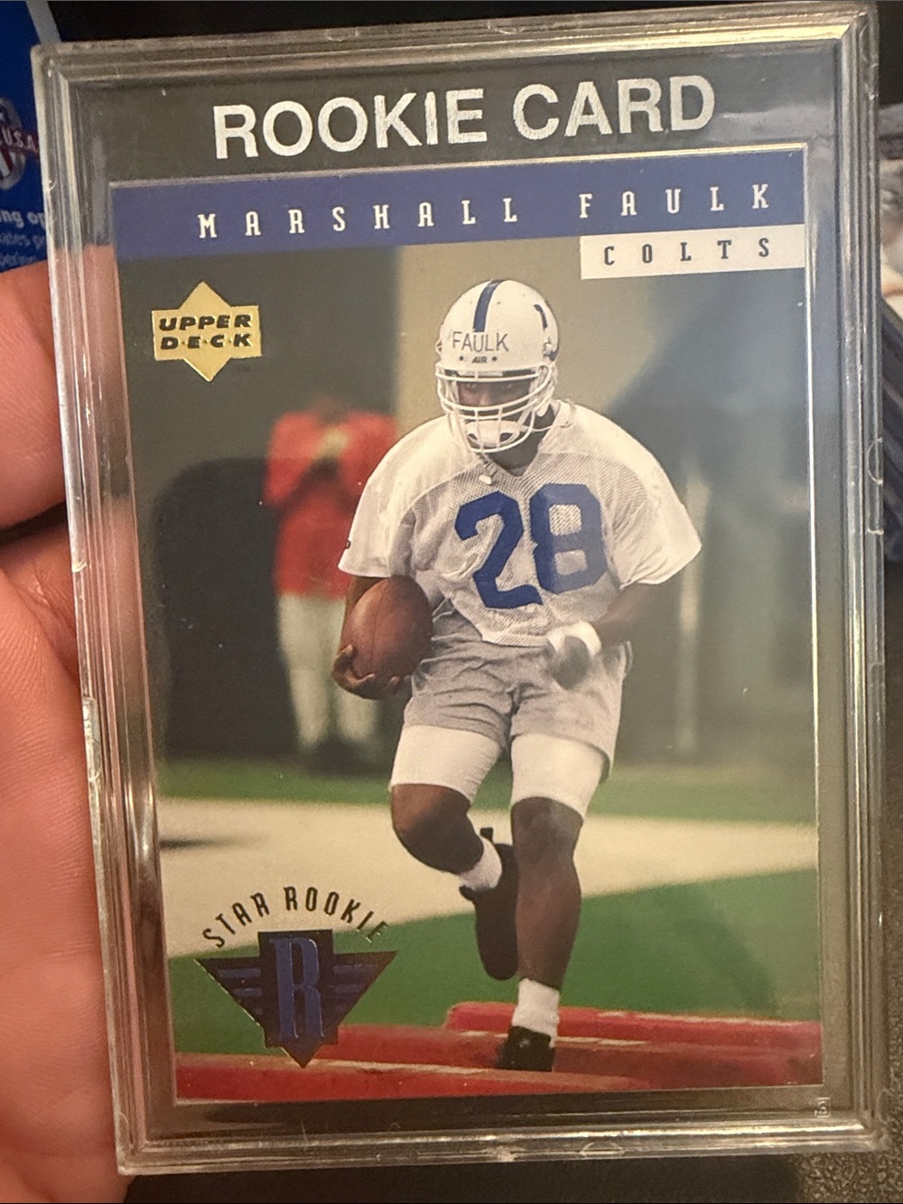 Marshall Faulk Rookie Card - Upper Deck